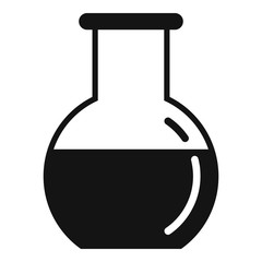 Poster - Liquid flask icon. Simple illustration of liquid flask vector icon for web design isolated on white background