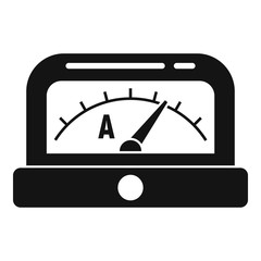 Poster - Amperemeter icon. Simple illustration of amperemeter vector icon for web design isolated on white background