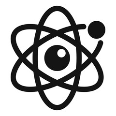 Poster - atom icon. simple illustration of atom vector icon for web design isolated on white background