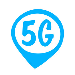 Poster - 5G sticker online wireless system connection concept fifth innovative generation of high speed internet sign icon mobile telecommunications technology symbol vector illustration