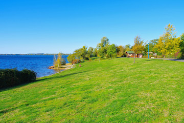 Wall Mural - Senftenberger See Strand Buchwalde im Lausitzer Seenland - Senftenberg Lake beach Buchwalde Lusatian Lake District