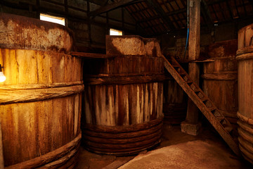 Canvas Print - Japanese traditional soy sauce factory 