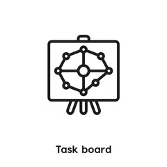 task board icon vector sign symbol