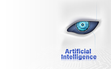 Poster - artificial intelligence background tech futuristic design concept