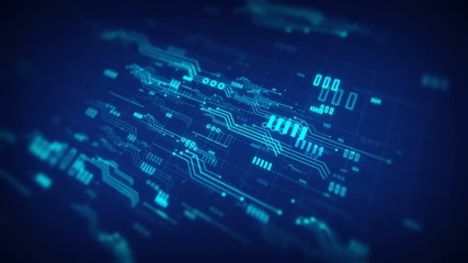 Wall Mural - technology background futuristic data abstract