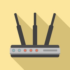 Poster - Router hub icon. Flat illustration of router hub vector icon for web design