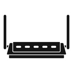 Sticker - Firewall router icon. Simple illustration of firewall router vector icon for web design isolated on white background