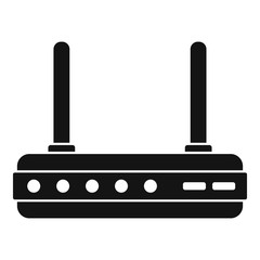 Sticker - Router equipment icon. Simple illustration of router equipment vector icon for web design isolated on white background