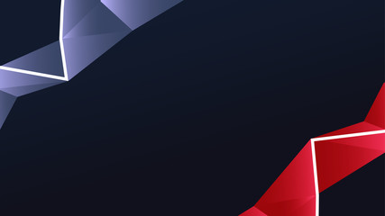 Poster - digital geometric polygonal abstract background