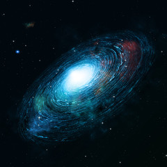 Wall Mural - bright space galaxy