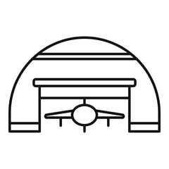 Poster - storage hangar icon. outline storage hangar vector icon for web design isolated on white background