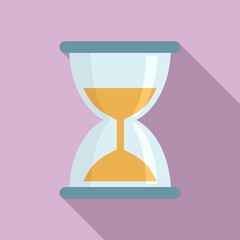Poster - hourglass icon. flat illustration of hourglass vector icon for web design
