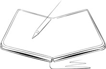 Foldable Smartphone - Tablet And Pen - Stylus Concept Illustration 