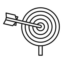 Poster - company business target icon. outline company business target vector icon for web design isolated on