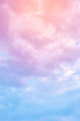 Wall Mural - cloud background with a pastel colour