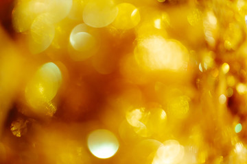 Wall Mural - abstract image background of blur bokeh and crystal chandelier light equipment filter tone color effect