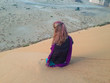 girl on a sand dune