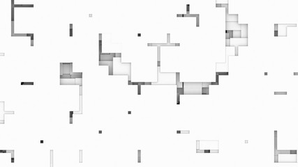 Poster - Transforming white surface. Seamless loop.