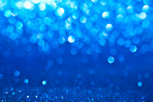 Blue Glitter Abstract Background