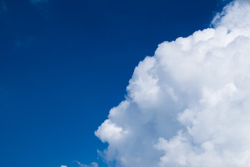 landscape of clouds on the blue sky in daytime