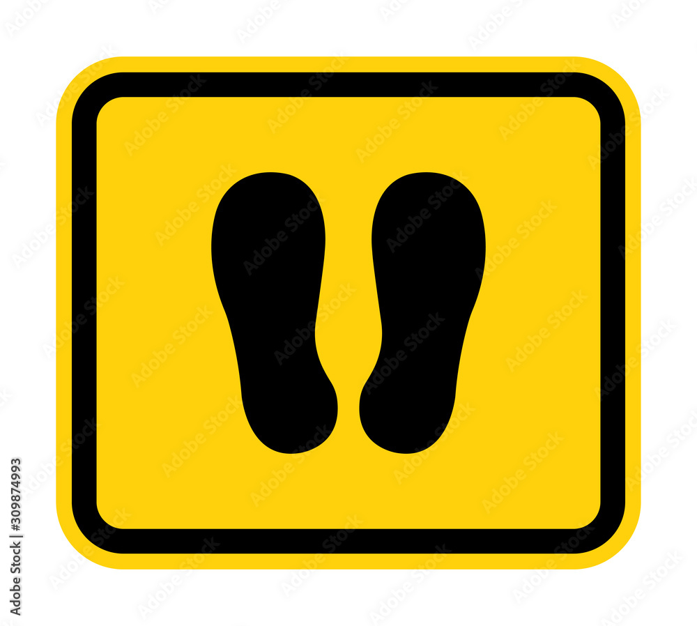 Do Not Walk Or Stand Here Symbol Sign Isolate on White Background,Vector Illustration