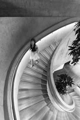 Poster - Spiral staircase, viewed from top