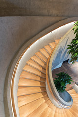 Poster - Spiral staircase, viewed from top