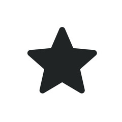 Poster - star icon vector sign isolated for graphic and web design. Bonus points. Discount program symbol template color editable on white background, Thin linear graphic Eps10.