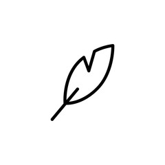 Poster - Simple quill line icon.