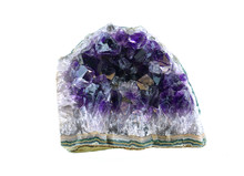 Single Purple Amethyst Crystal Mineral Sample 