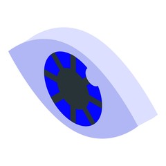 Wall Mural - Eye icon. Isometric of eye vector icon for web design isolated on white background