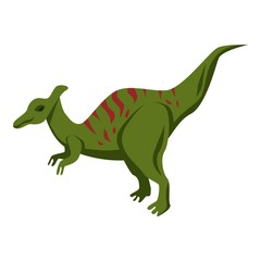  Dinosaur icon. Isometric of dinosaur vector icon for web design isolated on white background
