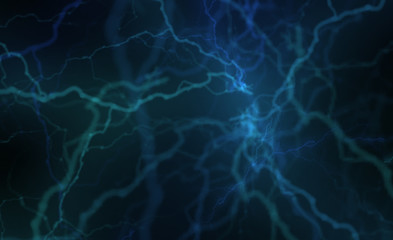 Wall Mural - abstract background with luminous lightning.