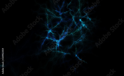 Cuadros en Lienzo Abstract background with luminous lightning.