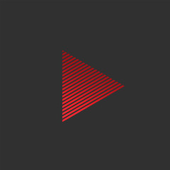 Aufkleber - Play vector icon