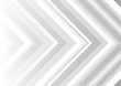 White and grey arrows dynamic abstract background.