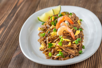 Wall Mural - Dish of Pad Thai - Thai fried rice noodles