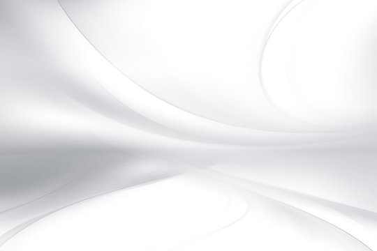 White and gray perspective waves modern design. Blurred pattern effect background. Futuristic space backdrop.