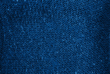Blue Knitting Wool Texture Background. Color 2020 Year