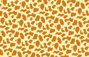 Poster - African animal skin seamless pattern, leopard fur fashionable textile print, illustration wallpaper.