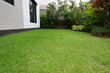 © sutichak - lawn landscaping with green grass turf in garden home