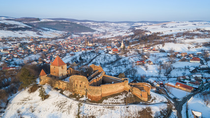 Sticker - Slimnic fortress. Transylvania, Romania