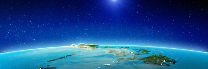Wall Mural - philippines islands at night