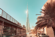 The Incredible Architecture Of The Tallest Skyscraper In The World - The Main Attraction Of Dubai - Burj Khalifa. Travel In Arab Emirates