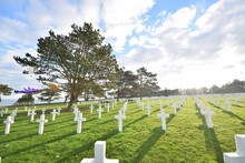 Cemetery For Soldiers Who Died During The Second World War In Normandy