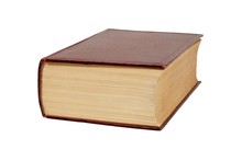 Thick Book On White