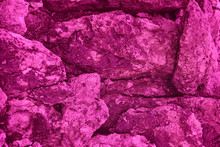 Bright Pink Stone Texture And Background, Natural Sandstone Surface