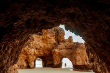 Rock Arches On Beach