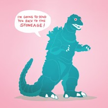 Illustration Of Cartoon Dinosaur