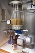 Automatic lubrication system. Industrial installation with a motor